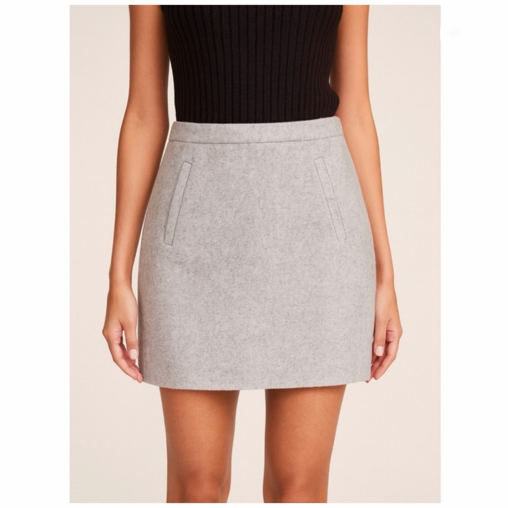 J. Crew Wool Blend Mini Skirt